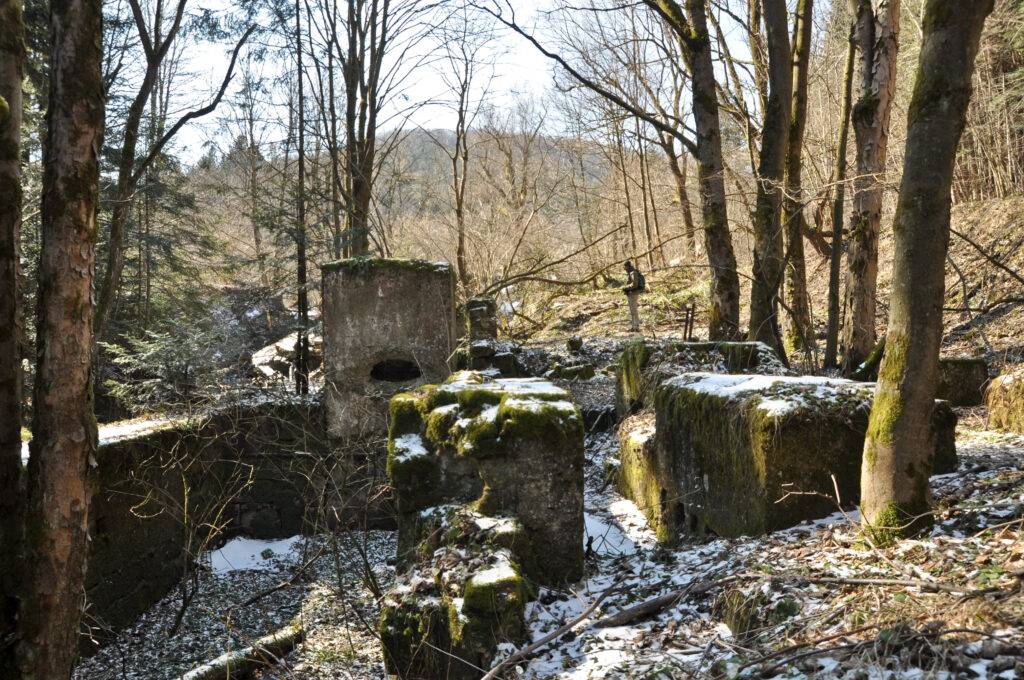Ruiny tartaku w Foluszu