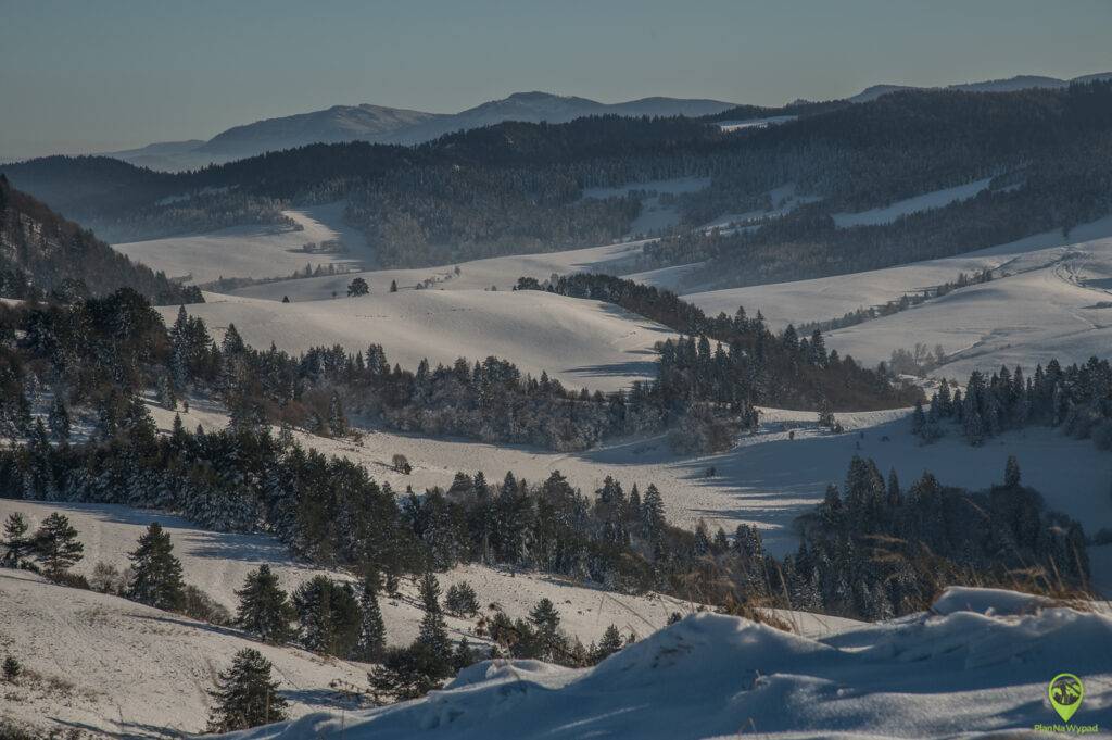 Wysoki Wierch Pieniny panorama ze szczytu