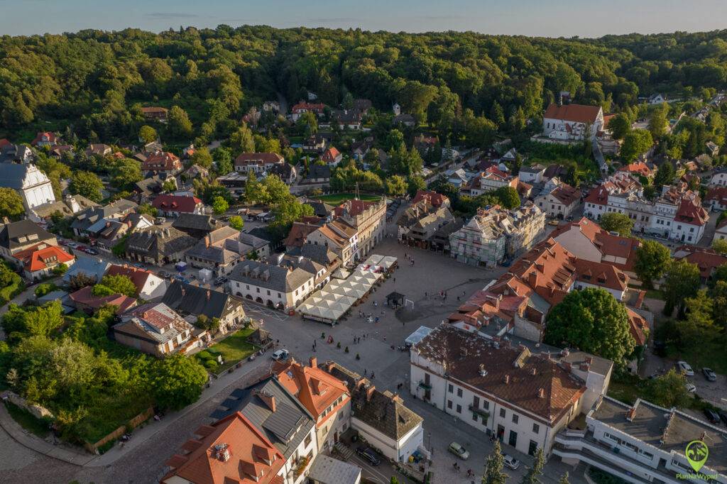 Kazimierz Dolny z lotu ptaka